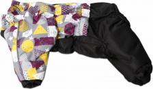 Одежда для собак Lion style комбинезон для собак, унисекс, чёрный с серым (S)