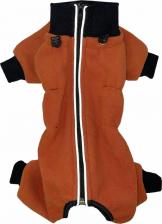 Одежда для собак OSSO Комбинезон для собак Кфц-1019, оранжевый, кобель, из флиса, на молнии, р.37