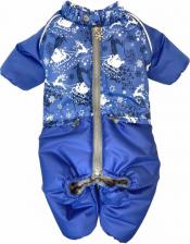 Одежда для собак OSSO Комбинезон для собак Снежинка Ксн-1028, кобель, принт олени, р.28