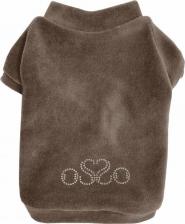 Одежда для собак OSSO Толстовка для собак Тв-1080, мокко, из велюра, р.35