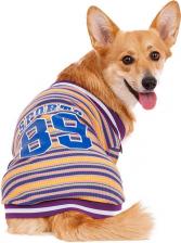 Одежда для собак Petmax Футболка для собак Sports 89, 2XL, фиолетовая (унисекс)