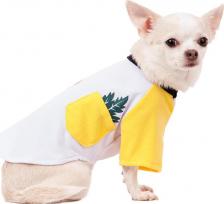 Одежда для собак Petmax Футболка для собак, XS, белая с жирафом (унисекс)