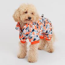 Одежда для собак Petmax Комбинезон для собак, 2XL, серо-оранжевый (мальчик)