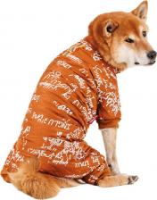Одежда для собак Petmax Комбинезон для собак с буквами, 3XL, терракотовый (девочка)