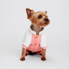 Одежда для собак Petmax Комбинезон для собак, S, розово-серый (девочка)