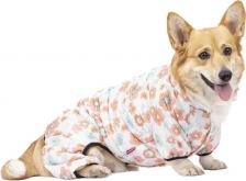 Одежда для собак Petmax Комбинезон с цветами для собак, 2XL, бежевый (девочка)