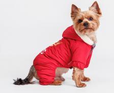 Одежда для собак Petmax Комбинезон с оленем для собак, M, красный
