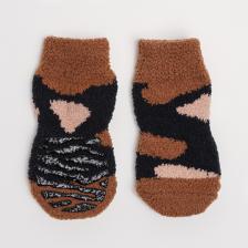 Одежда для собак Petmax Носки с пятнами для собак, L, коричневый