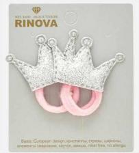 Одежда для собак RINOVA Набор резинок для собачьих волос с декором цветочков, 2 штуки на бирке