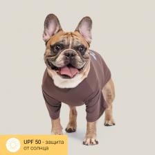 Одежда для собак Rurri Футболка для собак Друг человека, L, коричневая