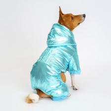 Одежда для собак Rurri Комбинезон голубой металлик M