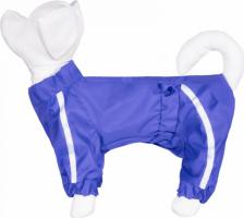 Одежда для собак Tappi Комбинезон для собак Слайд, мужской, синий, S, длина спины 29 см