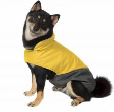 Одежда для собак Tappi Попона для собак Блант, унисекс, желтый, серый, 2XL, длина спины 46 см