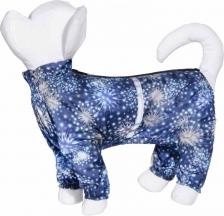 Одежда для собак Yami-Yami Дождевик для собак на гладкой подкладке для породы йоркширский терьер синий