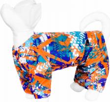 Одежда для собак Yami-Yami Дождевик для собак с рисунком Абстракция, оранжевый S