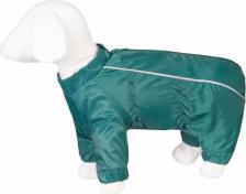 Одежда для собак Yami-Yami Дождевик для собак, унисекс, зеленый, М, 2, длина спины 24 см