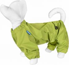 Одежда для собак Yami-Yami Дождевик для собак, унисекс, зеленый, S, длина спины 26.5 см