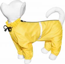 Одежда для собак Yami-Yami Дождевик для собак, унисекс, желтый, №4, длина спины 23 см