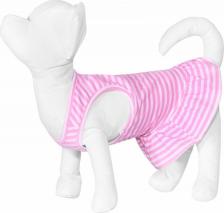 Одежда для собак Yami-Yami Платье для собаки в полоску розовое XL