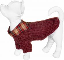 Одежда для собак Yami-Yami Свитер для собак, унисекс, красный, L, длина спины 35 см