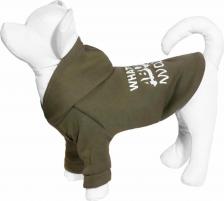 Одежда для собак Yami-Yami Толстовка для собак, унисекс, хаки, XL, длина спины 34 см
