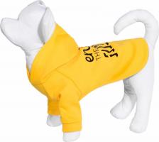 Одежда для собак Yami-Yami Толстовка для собак, унисекс, желтый, L, длина спины 29 см