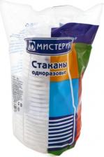 Стаканчики Мистерия Стакан одноразовый белый 200 мл 12 штук