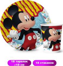 Тарелки ND Play Набор одноразовой посуды "Микки Маус"