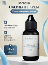 Окрашивание волос Bronsun Оксидант-крем для разведения краски для бровей и ресниц 3%, 30 ml