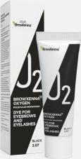 Окрашивание волос BrowXenna Краска для бровей и ресниц, Oxygen, тон 2.07, Black, 15 мл