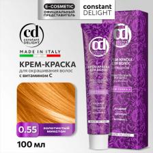Окрашивание волос Constant Delight Крем краска с витамином С Crema Colorante Vit C, 100 мл, 0/55 золотистый, 100 мл