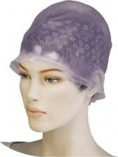 Окрашивание волос Dewal Шапочка для мелирования с крючком, силикон (белая)