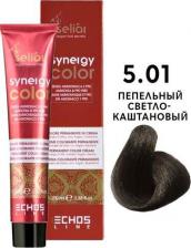Окрашивание волос Echosline Крем-краска SELIAR SYNERGY COLOR для окрашивания волос 5.01 пепельный светло-каштановый 100 мл