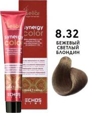 Окрашивание волос Echosline Крем-краска SELIAR SYNERGY COLOR для окрашивания волос 8.32 бежевый светлый блондин 100 мл