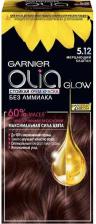 Окрашивание волос Garnier Стойкая крем-краска для волос "Olia" с цветочными маслами без аммиака оттенок 5.12 Мерцающий Каштан 1 мл