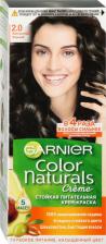 Garnier Стойкая питательная крем-краска для волос "Color Naturals", оттенок 2.0, Элегантный Черный