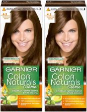 Окрашивание волос Garnier Стойкая питательная крем-краска для волос "Color Naturals", оттенок 4.3, Золотистый каштан, 2 шт