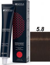 Окрашивание волос Indola Крем-краситель RED & FASHION 5.8 светлый коричневый шоколадный 60 мл