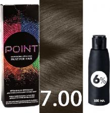 Окрашивание волос Point Крем-краска для волос 7.0 и крем-окислитель 6%