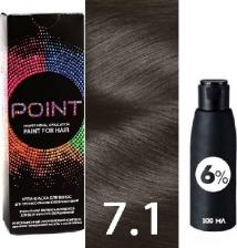 Окрашивание волос Point Крем-краска для волос 7.1 и крем-окислитель 6%