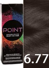 Окрашивание волос Point Крем-краска для волос тон 6.77 Русый коричневый интен. 100мл