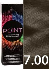 Окрашивание волос Point промо Краска для волос для проф.прим., тон №7.00, Средне-рус для седых волос + 6% оксид, 100/100мл