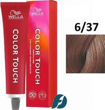 Окрашивание волос Wella Color Touch 6/37 интенсивное тонирование для волос - Темный блонд золотисто-коричневый, 60мл