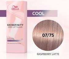 Окрашивание волос Wella Гель-крем краска для волос Shinefnity 07-75 Малиновое Латте 60мл