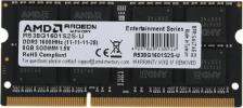 Оперативная память AMD R538G1601S2S-U [SO-DIMM DDR3 8 Гб (1x8 Гб), 1600 MHz, CL-11-11-11, AMD Radeon R5 Entertainment]