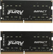 Оперативная память Kingston KF432S20IBK2/16 [SO-DIMM DDR4 16 Гб (2x8 Гб), 3200 MHz, CL-20-22-22, Kingston Fury Impact]