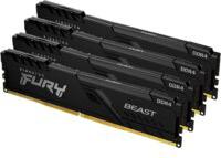 Оперативная память Kingston KF436C18BBK4/64 [DIMM DDR4 64 Гб (4x16 Гб), 3600 MHz, CL-18-22-22, Kingston Fury Beast]