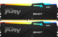 Оперативная память Kingston KF564C32BBEAK2-64 [DIMM DDR5 64 Гб (2x32 Гб), 6400 MHz, CL-32-39-39, Kingston Fury Beast]