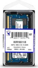 Оперативная память Kingston KVR16S11/8 [SO-DIMM DDR3 8 Гб (1x8 Гб), 1600 MHz, CL-11-11-11, Kingston ValueRAM]