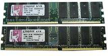 Оперативная память Kingston KVR400D2S8R3K2/1G [DIMM DDR2 1 Гб, 400 MHz, Kingston ValueRAM]